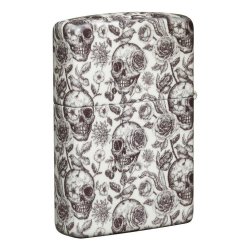 ⭐ Encendedor Zippo Stamp Skull Glow Dark 49458