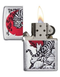 ⭐ Encendedor Zippo Stamp Tigre Blanco 29889 2