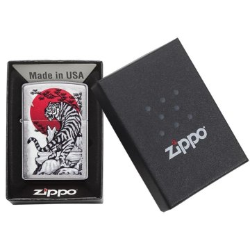 ⭐ Encendedor Zippo Stamp Tigre Blanco 29889