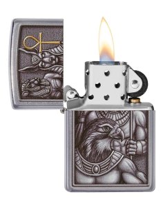 ⭐ Encendedor Zippo Stamp Egipto Chrome 49406 2