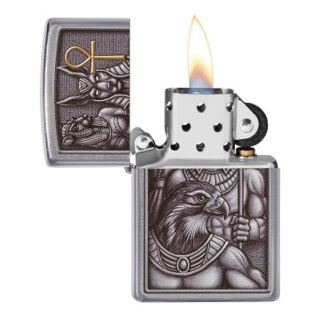 ⭐ Encendedor Zippo Stamp Egipto Chrome 49406