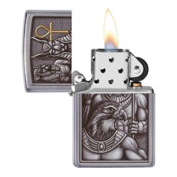 ⭐ Encendedor Zippo Stamp Egipto Chrome 49406