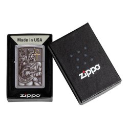 ⭐ Encendedor Zippo Stamp Egipto Chrome 49406