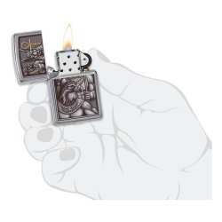 ⭐ Encendedor Zippo Stamp Egipto Chrome 49406