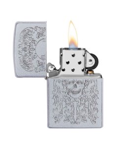 ⭐ Encendedor Zippo Text Skull Ornaments MZ49571 2