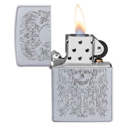 ⭐ Encendedor Zippo Text Skull Ornaments MZ49571