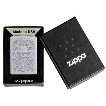 ⭐ Encendedor Zippo Text Skull Ornaments MZ49571