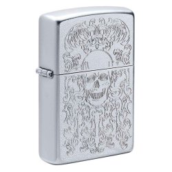 ⭐ Encendedor Zippo Text Skull Ornaments MZ49571