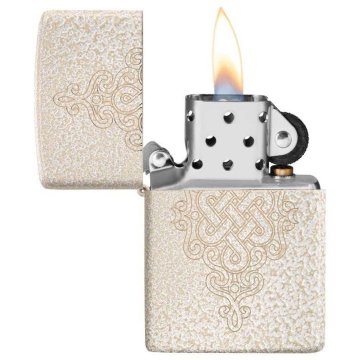 ⭐ Encendedor Zippo Text Vidrio Mercurio Celta MZ49599
