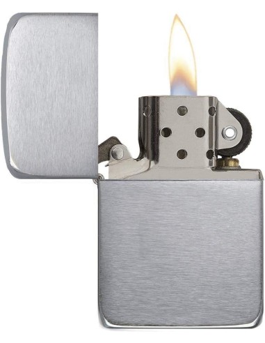 ⭐ Encendedor Zippo Classic 1941 Brush Chrome - Plateado