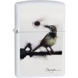 ⭐ Encendedor Zippo Stamp Spazuk  Bird 29895 Blanco