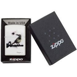 ⭐ Encendedor Zippo Stamp Spazuk  Bird 29895 Blanco