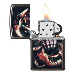 ⭐ Encendedor Zippo Stamp Black mirror 49117 Negro