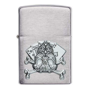 ⭐ Encendedor Zippo Texture Emblema Calavera Cod 49293