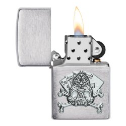 ⭐ Encendedor Zippo Texture Emblema Calavera Cod 49293