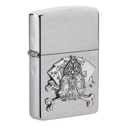 ⭐ Encendedor Zippo Texture Emblema Calavera Cod 49293