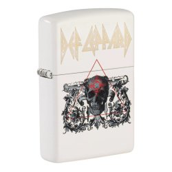⭐ Encendedor Zippo Stamp Def Leppard Grab 49237 Blanco