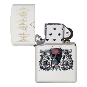 ⭐ Encendedor Zippo Stamp Def Leppard Grab 49237 Blanco