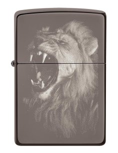 ⭐ Encendedor Zippo Stamp Lion Ice León 49433 Negro