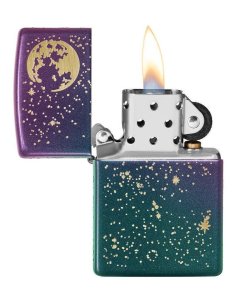 ⭐ Encendedor Zippo Neon Sky Lasser Cielo 49448 Negro 2