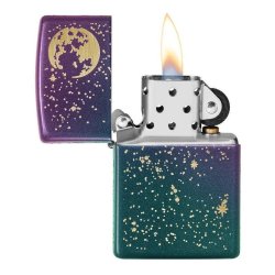 ⭐ Encendedor Zippo Neon Sky Lasser Cielo 49448 Negro