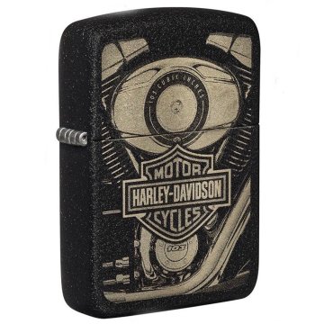 ⭐ Encendedor Zippo Harley Davidson 1941 crack 49468 Negro