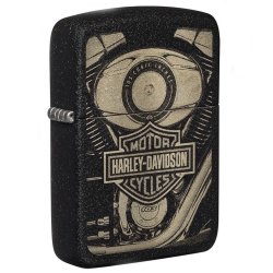 ⭐ Encendedor Zippo Harley Davidson 1941 crack 49468 Negro