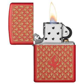 ⭐ Encendedor Zippo Stamp flames red 49573