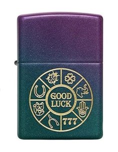 ⭐ Encendedor Zippo Stamp Spectrum Good Luck 49399