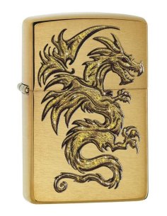 ⭐ Encendedor Zippo Stamp Dragon Dorado 29725