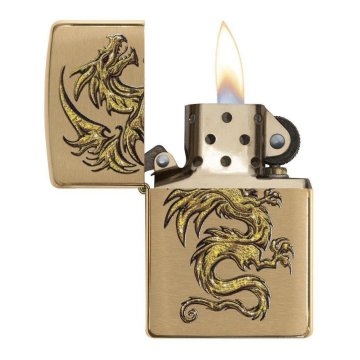 ⭐ Encendedor Zippo Stamp Dragon Dorado 29725