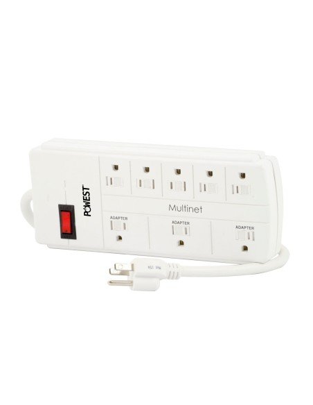 ⭐ Supresor de Picos MultiNet de 8 tomas polarizadas ⭐ Supresor de Picos MultiNet de 8 tomas polarizadas