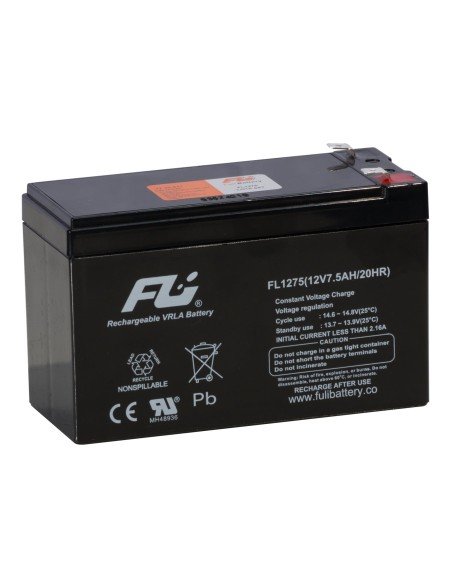 ⭐ Batería Sellada FuliBattery 12V-7.5AH Ref. FL1275GS