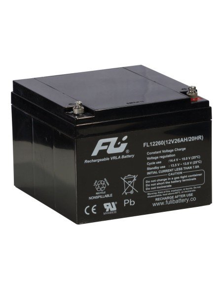 ⭐ Batería Sellada FuliBattery 12V-26AH Ref. FL12260GS ⭐ Batería Sellada FuliBattery 12V-26AH Ref. FL12260GS