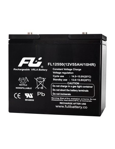 ⭐ Batería Sellada FuliBattery 12V-55AH Ref. FL12550GS