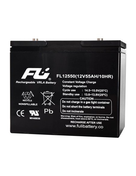 ⭐ Batería Sellada FuliBattery 12V-55AH Ref. FL12550GS ⭐ Batería Sellada FuliBattery 12V-55AH Ref. FL12550GS