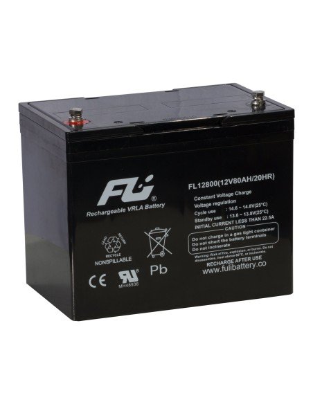 ⭐ Batería Sellada FuliBattery12V-80AH Ref. FL12800GS