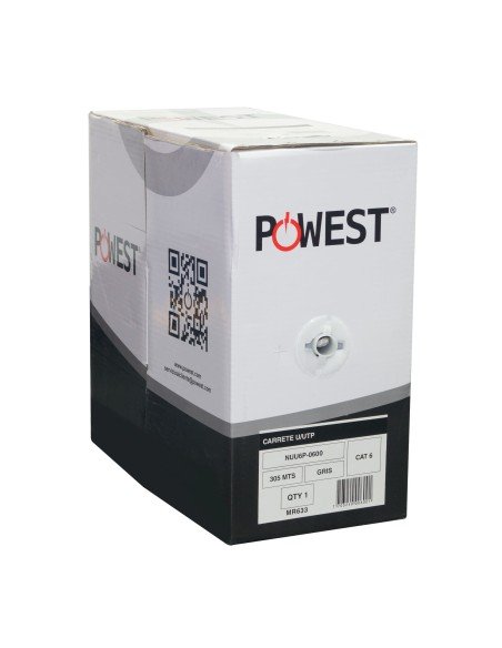 ⭐ Cable de Red F/UTP CAT 6A LSZH Powest (305 mts)