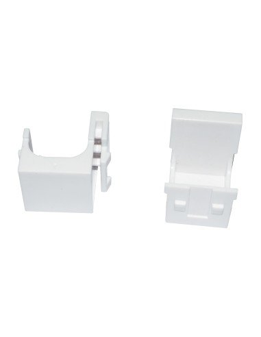 ⭐ Tapa Espacios de Face plate para redes Blanco (paq x10)