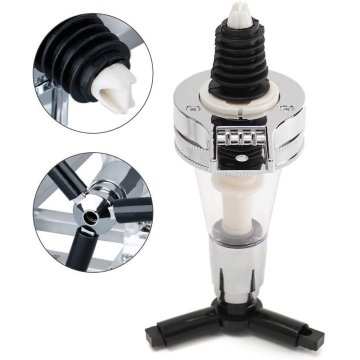 ⭐ Dispensador Licor 4 Botellas Licorera Acero Inoxidable Vino