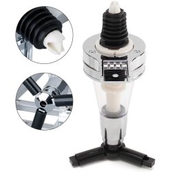 ⭐ Dispensador Licor 4 Botellas Licorera Acero Inoxidable Vino