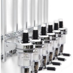 ⭐ Dispensador Licor 6 Botellas Licorera Acero Inoxidable Vino