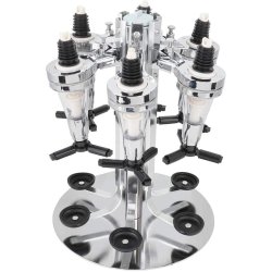 ⭐  Dispensador Licor 6 Botellas Vino Soporte Botellas Giratoria