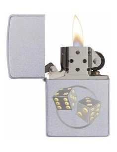 ⭐ Encendedor Zippo Textura Dados Dice 29412 dos tonos 2