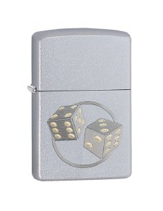 ⭐ Encendedor Zippo Textura Dados Dice 29412 dos tonos