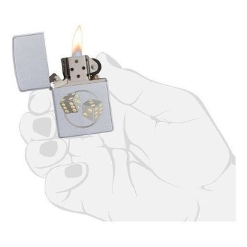 ⭐ Encendedor Zippo Textura Dados Dice 29412 dos tonos
