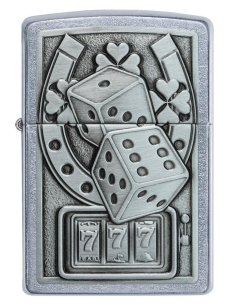 ⭐ Encendedor Zippo Textura Dados Casino 218CI413488