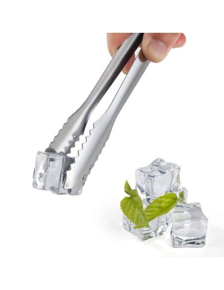 ⭐  Pinza Coctel para hielo en acero