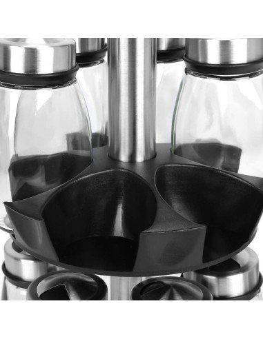 ⭐ Carrusel Especiero Condimentos Spice Rack 12Pz Tapa