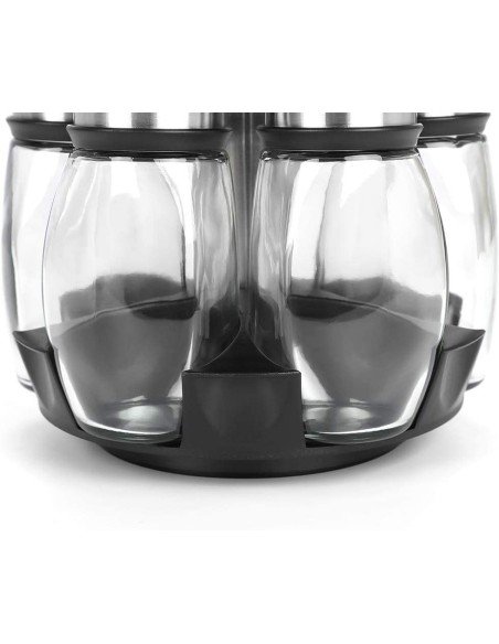 ⭐ Carrusel Especiero Condimentos Spice Rack 12Pz Tapa ⭐ Carrusel Especiero Condimentos Spice Rack 12Pz Tapa